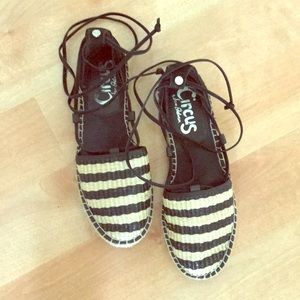 Lace up espadrilles